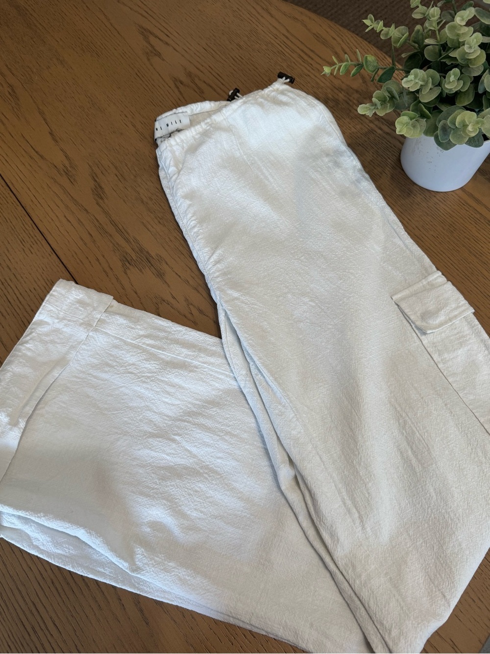 One Mile - Evie Trousers Off White Cropped